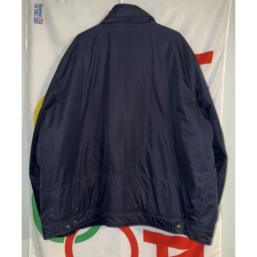 Vintage Polo Ralph Lauren Windbreaker Jacket 3XLT Fleece Lined Full Zip Snap 90s